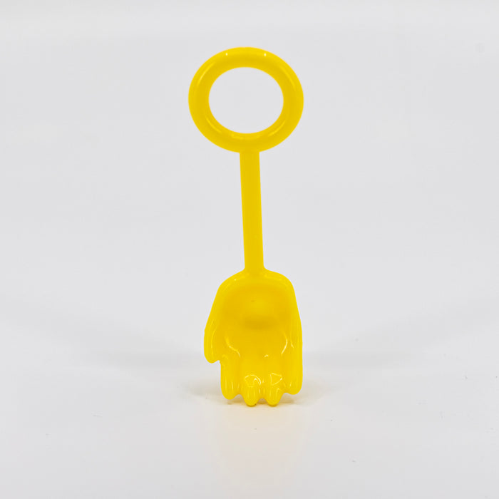 Adorable yellow Handy Spoon is great for dispensing SPLATZ soap balls and blowing bubbles