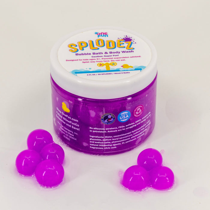 Splodez - Bubble Bath & Body Wash - Bath Time Fun! – One Fun Company